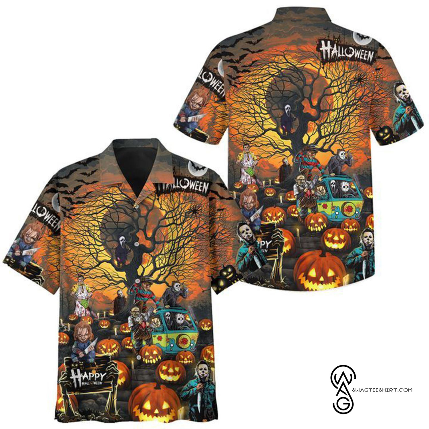 [Top Trending] Friday The 13th Jason Michael Myers And Friends Halloween Casual Beach Full Printing Hawaiian Shirt